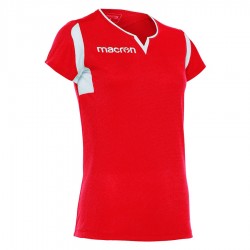 Camiseta mujer FLUORINE Rojo/Blanco Macron