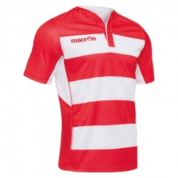 Camiseta de Rugby Macron Idmon Rojo-Blanco