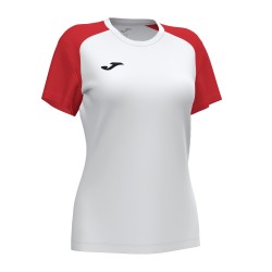 Camiseta manga corta de Mujer JOMA ACADEMY IV Blanco-Rojo