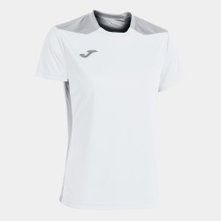 Camiseta manga corta de Mujer JOMA CHAMPIONSHIP VI Blanco-Gris