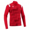 Sudadera de entrenamiento 1/4 Zip Macron PURUS Rojo-Blanco