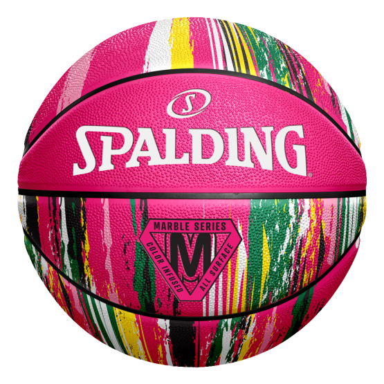Balón de Baloncesto Spalding Marble Series Pink Sz6