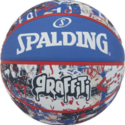 Balón de Baloncesto Spalding GRAFFITI Blue-Red Sz7