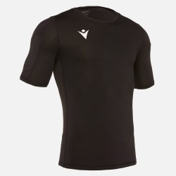 Camiseta Térmica Manga Corta con bolsillos UEFA MACRON Negro