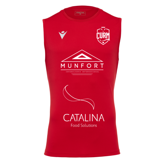 CAMISETA TIRANTES GYM CURM MACRON DORIAN ROJO