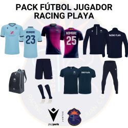 PACK FÚTBOL JUGADOR RACING PLAYA