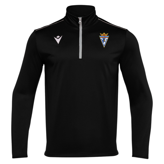 SUDADERA VILLENA C.F. MACRON HAVEL NEGRO