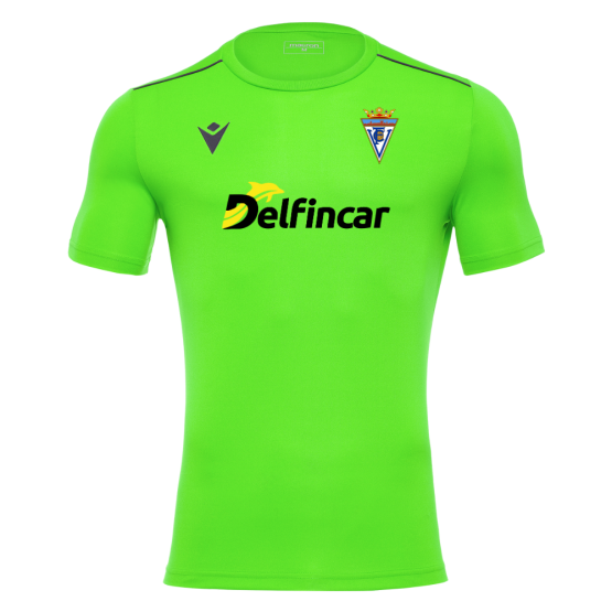 CAMISETA 2ª PORTERA VILLENA C.F. FEMENINO (DELFINCAR) MACRON RIGEL VERDE FLÚOR