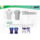 CAMISETA JUEGO LÍBERO VOLEY RACING PLAYA SUBLIMADA BLANCO