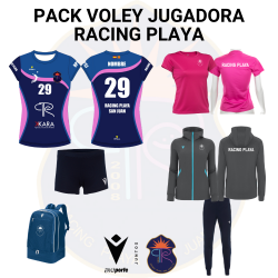 PACK JUGADORA VOLEY RACING PLAYA