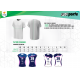 CAMISETA JUEGO LÍBERO VOLEY RACING PLAYA SUBLIMADA BLANCO