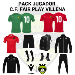 PACK JUGADOR TALLAS 3XS, XXS y XS FAIR PLAY VILLENA