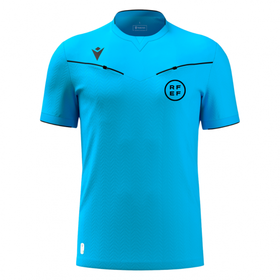 Camiseta Árbitro Macron PONNET ECO RFEF Azul Cielo