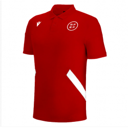 Polo de paseo oficial Técnicos CTA RFEF Macron Rojo TRAVEL ALGODÓN PIQUET