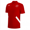 Polo de paseo oficial Técnicos CTA RFEF Macron Rojo TRAVEL ALGODÓN PIQUET