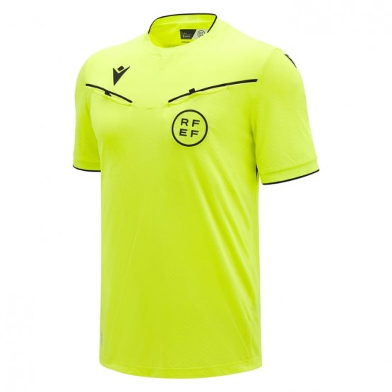 Camiseta Oficial Comité Técnico de Árbitros 2024/26 MACRON RFEF Amarillo Flúor