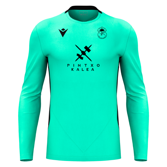 CAMISETA PORTERO MANGA LARGA RACING PLAYA MACRON ARGO TURQUESA