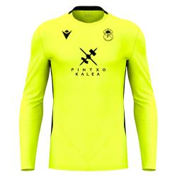 CAMISETA PORTERO MANGA LARGA RACING PLAYA MACRON ARGO AMARILLO FLÚOR