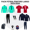 PACK FÚTBOL PORTERO LARGO RACING PLAYA