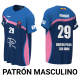 CAMISETA JUEGO CHICO VOLEY RACING PLAYA SUBLIMADA MARINO