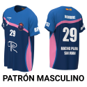 CAMISETA JUEGO VOLEY RACING PLAYA SUBLIMADA MARINO