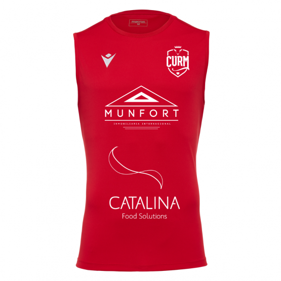 CAMISETA TIRANTES GYM CURM MACRON DORIAN ROJO