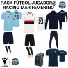 PACK FEMENINO JUGADORA RACING PLAYA & MAR