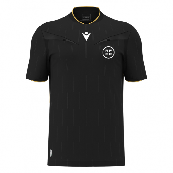 Camiseta Árbitro Macron 2026 MENDEZ ECO RFEF Negro Oro