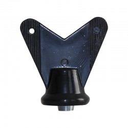 JUEGO POSTES DE VOLEIBOL METALICOS CUADRADOS 80X80 MM FIJOS